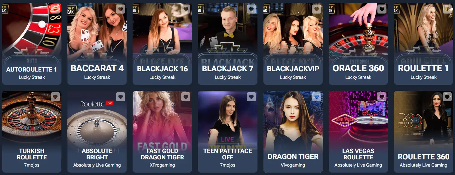 VoltSlot Casino live spellen met echte dealers