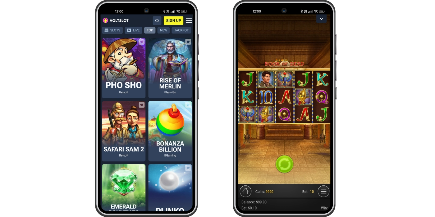 VoltSlot Casino mobiel spelen zonder beperkingen