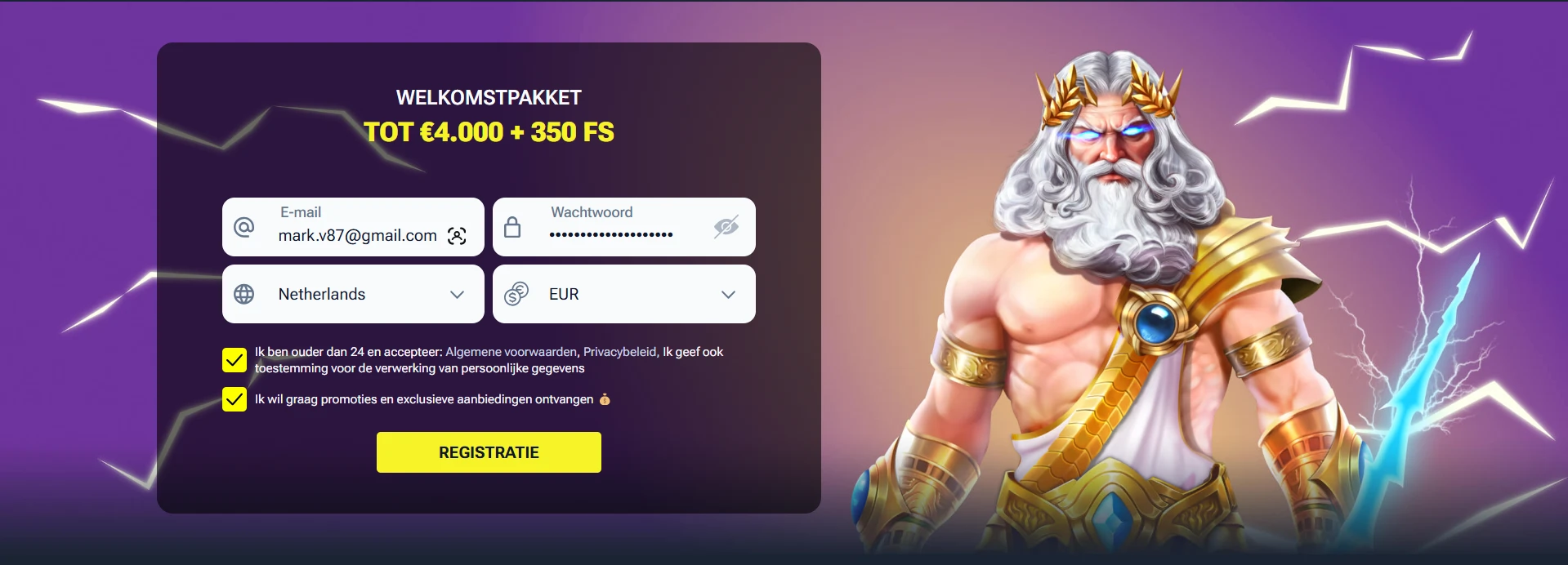 VoltSlot Casino eenvoudig en snel registreren