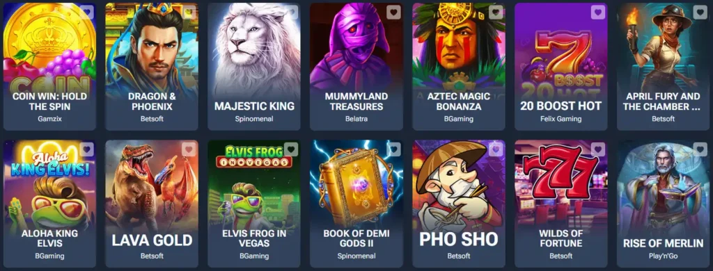VoltSlot Casino grote selectie aan gokkasten